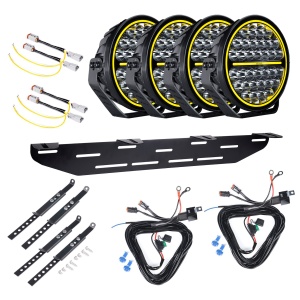 Proiector auxiliar Strands Siberia XP 9" - Rotund / 23 cm / 144W / Ref. 20, 4 buc - Set complet
