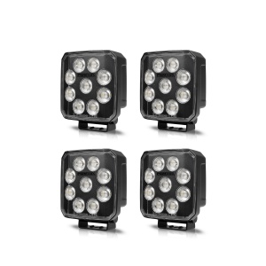 Proiector de lucru PURELUX Black Raven Heat 65 - 10 cm / 65W / fascicul larg, 4 buc