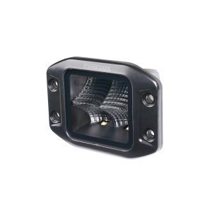 Proiector de lucru PURELUX Negru Flush-Suport pătrat - 12 cm / 40W / Flood, 1 buc.