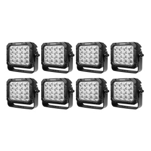 Proiector de lucru PURELUX pătrat 160 HD Gen2 - 22 cm / 160W / Spot, 8 buc