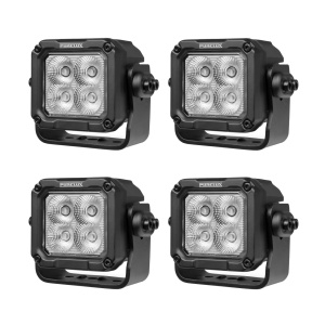 Proiector de lucru PURELUX pătrat 40 HD ADR - 12 cm / 40W / Flood, 4 buc - Img 2