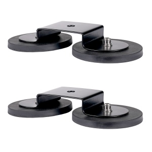 Set 2x Suporturi magnetice Purelux Pro Magnet Horizontal – prindere rapidă, dublu magnet, 40 kg/magnet, pentru proiectoare LED