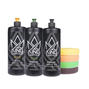 Set de polisare KING CARTHUR X TOKYA 7 in 1 - antrenare directă, set de polisare 3", 1000 ml
