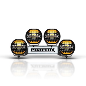 Set de proiectoare auxiliare PURELUX WRC 26, 640W / 46,500 lm - Set complet, cu negru lămpi - Img 2