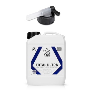Soluție de prespălare KING CARTHUR Total Ultra - spumantă / pentru îndepărtarea cerii, 2500 ml + capac cu robinet