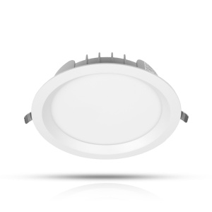 Spot încastrat AGGE Rotund Flood Antiglare Alb - IP44 / CCT / intensitate reglabilă, 30W / 165 mm