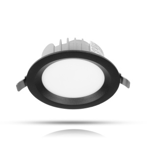 Spot încastrat AGGE Rotund Flood Antiglare Negru - IP44 / CCT / intensitate reglabilă, 12W / 100 mm - Img 2