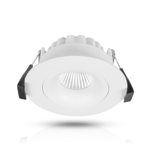Spot încastrat AGGE Rotund Spot Alb 85 mm - IP44 / CCT / intensitate reglabilă, 12W