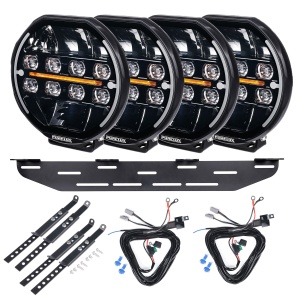 Additional light PURELUX Heat 9200 - Round / 22 cm / 200W / Ref. 30, 4 pcs - Complete set