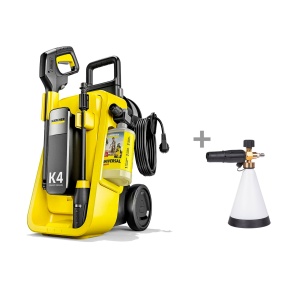Aparat de spălat cu presiune KÄRCHER K4 Comfort Premium, Aparat de spălat cu presiune + Dr Dirt Foam Lance