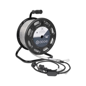 Bandă LED AGGE Dual 230V - 1500 lm/m, 25 m - Coil, bandă cu cablu de alimentare