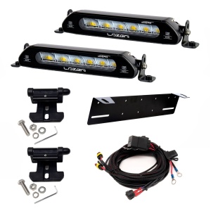 Bară LED LAZER Linear 6 Elite (galben) - dreaptă / 23 cm / 42W / Off-Road, 2 buc - Set complet