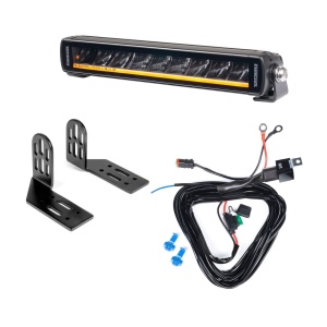 Bară LED PURELUX Black X-Slim S250 - dreaptă / 25 cm / 45W / Ref. 20, 1 buc - Set complet (fixare cu picioare laterale) - Img 2