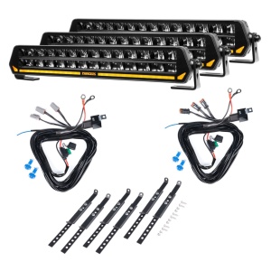 Bară LED PURELUX Panther S400 - dreaptă / 40 cm / 150W / Ref. 20, 3 buc + cablaje - Img 2