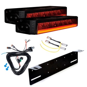 Bară LED Strands Firefly 10" - dreaptă / 28 cm / 75W / Ref. 25, 2 buc - Set complet (montaj inferior)