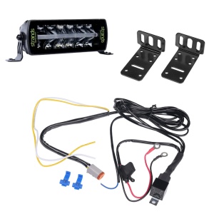 Bară LED Strands Siberia Outlaw UDX 8" - dreaptă / 20 cm / 32W, 1 buc - Kit complet - Img 2