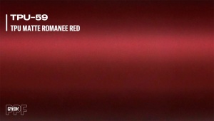 Folie de protecție pentru vopsea GYEON PPF Color - roșu, Matte Romanee Red (TPU-59)