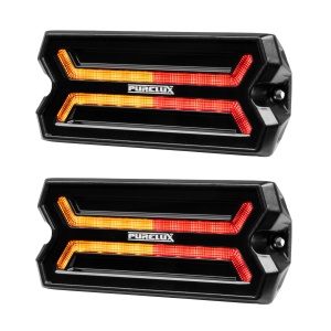Lampă de frână / Lampă de gabarit / Turn signal PURELUX Panther Core-R - 12/24V / 24W / 105 mm, 2 buc