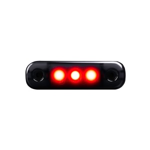 Lampă de gabarit Strands Dark Knight Super Dark Slim 3LED - 12/24V / 1W / 84 mm, Roșu