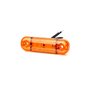Lampă de poziție / Side Lampă de gabarit Strands Side Marker Slim 3 LED - 12/24V / 84 mm, Portocaliu