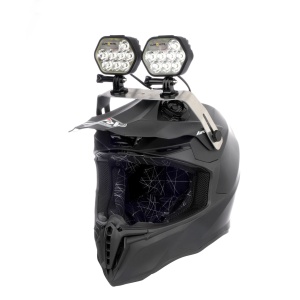 Lampă pentru cască Enduro LUMONITE Leader - 6838 lm / Reîncărcabil, 2 x light+Baterie+Suport