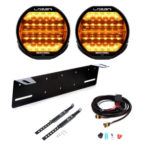 Proiector auxiliar Lazer Sentinel 9 Elite Gen2 - Rotund / 23 cm / 145W / Ref. 20, 2 buc - Set complet