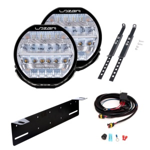 Proiector auxiliar Lazer Sentinel 9" Standard Chrome - Rotund / 23 cm / 87 W, 2 buc - Kit complet - Img 2