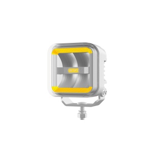 Proiector auxiliar OZZ SQR 3" Alb - pătrat / 10 cm / 60W / Ref. 25, 1 buc.