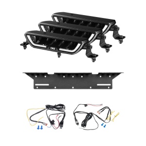 Proiector auxiliar OZZ XB1 P9″ Negru, dreaptă / 22 cm / 60W / Ref. 27.5, 3 buc - Set complet