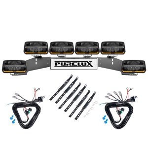 Proiector auxiliar PURELUX Panther 11 - Rectangle / 24 cm / 170W / Ref. 20, 6 buc - Set complet (WRC)