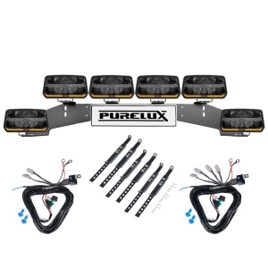 Proiector auxiliar PURELUX Panther 11 - Rectangle / 24 cm / 170W / Ref. 20, 6 buc - Set complet (WRC) - Img 2