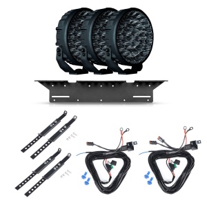 Proiector auxiliar STRANDS Big Energy Raw 9" - Rotund / 22 cm / 160W / Ref. 20, 3 buc - Set complet