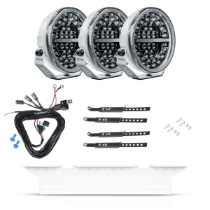 Proiector auxiliar Strands Firefly Professional Alb 9" - Rotund / 22 cm / 141W / Ref. 50, 3 buc - Set complet - Img 2
