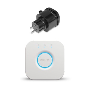 Remote controlled socket AGGE Zigbee Smart Plug, IP44, Smart plug + Philips Hue Bridge