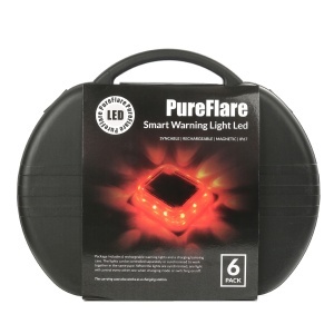 Set lumini LED de avertizare Pureflare Smart – 6 bucăți, wireless, sincronizare automată, reîncărcabile, IP67 - Img 7