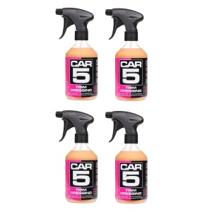 Soluție pentru întreținerea plasticului CAR5 Trim Dressing, 4 x 500ml