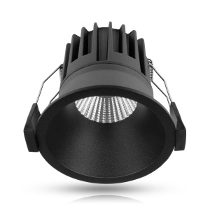 Spot încastrat AGGE Rotund Spot Antiglare 82 mm - IP44 / CCT / intensitate reglabilă, Negru