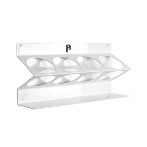 Suport de perete pentru flacoane POKA PREMIUM, 4 x 1500 ml, alb