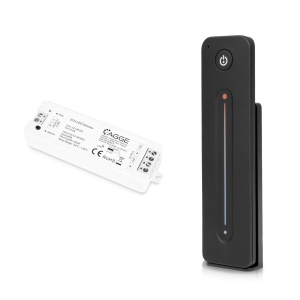 Telecomandă pentru bandă LED AGGE CCT Touch Slide, RF 2.4 GHz, Negru remote control + Control unit - Img 2