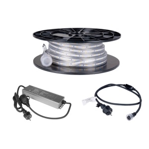 Bandă LED / Proiector de lucru AGGE Lite 230V - 400 lm/m, 10 m, bandă cu cablu de alimentare (4000K) + acumulator de rezervă - Img 2