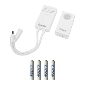 Bandă LED senzor de mișcare fără fir AGGE Wireless Pir Sensor Set, 12/24V, Motion sensor + 4 buc AAA baterii - Img 2