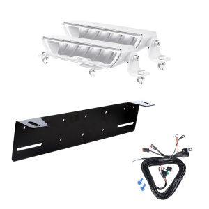Bară LED OZZ XB1 8″ Alb - dreaptă / 22 cm / 60W / Ref. 27.5, 2 buc - Set complet