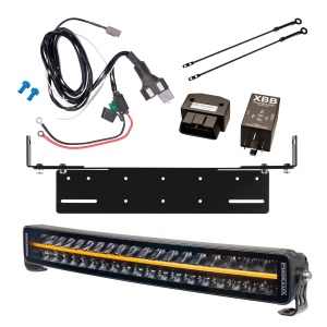 Bară LED PURELUX Black Boost C560 - curbată / 56 cm / 200W / Ref. 50, 1 buc - Set complet cu suport pentru montaj încastrat + XBB Dongle & PowerUnit releu de conectare