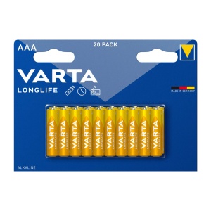 Baterie AAA VARTA Long Life, 20 buc