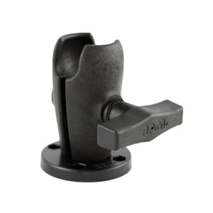 Braț de montaj RAM Mounts Single priză Arm cu placă pivotantă rotundă, B/C mărime, mărime C