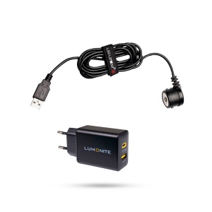 Cablu de încărcare LEDLENSER P5R / P5R.2 - USB-A, Cablu de încărcare + USB-Încărcător
