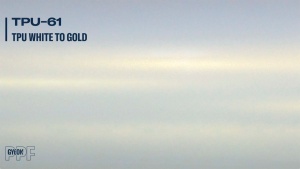 Folie de protecție pentru vopsea GYEON PPF Color - alb, White To Gold (TPU-61)