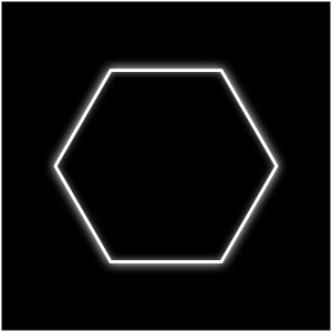 Iluminat hexagonal DR DIRT Garage Sky Gen2, Single Hexagon, 105 x 115 cm