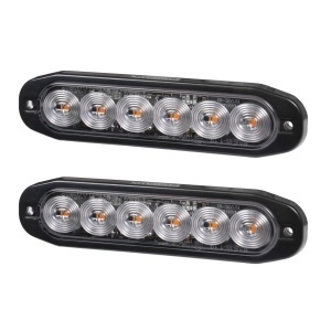 Lampă de avertizare PURELUX Strobe Ultra Slim - 12/24V / 12W / 118 mm, 2 buc - Img 2