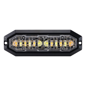 Lampă de avertizare Strands DUO Portocaliu+Alb 12LED - 12/24V / 20W / 132 mm - Img 2
